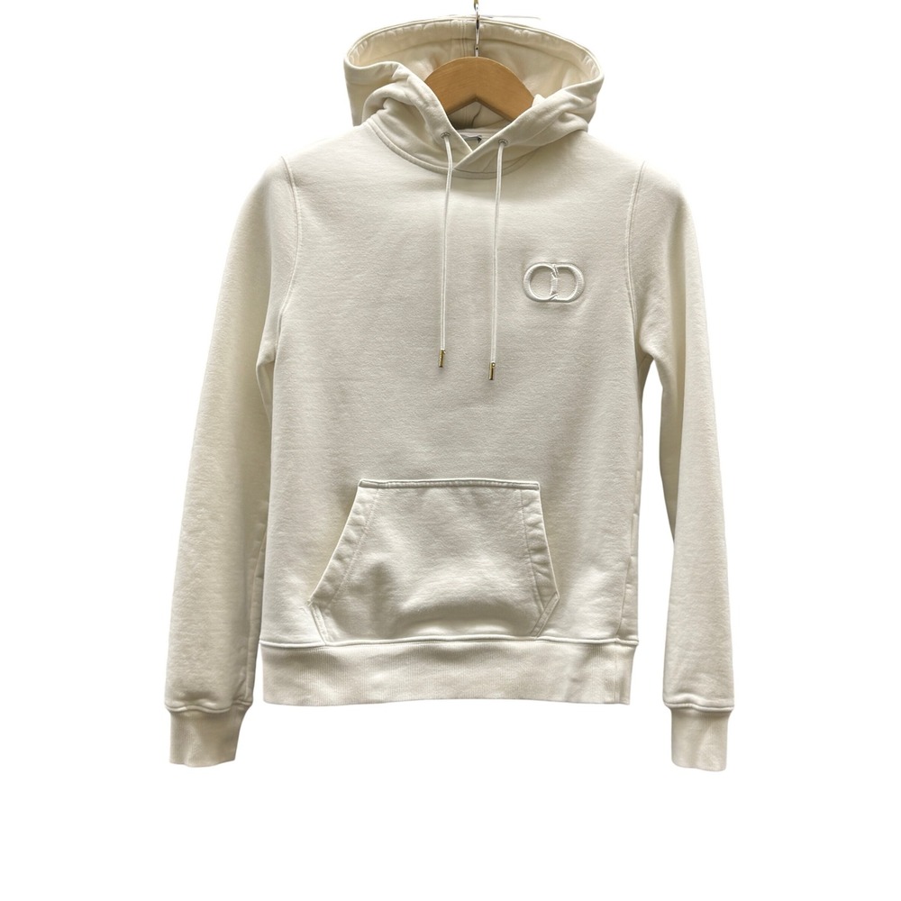 Size XS - Dior Homme CD Icon Hoodie White